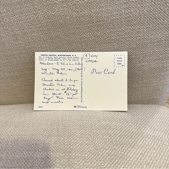 Greetings from Winston-Salem Postcard - Picture 4 of 4